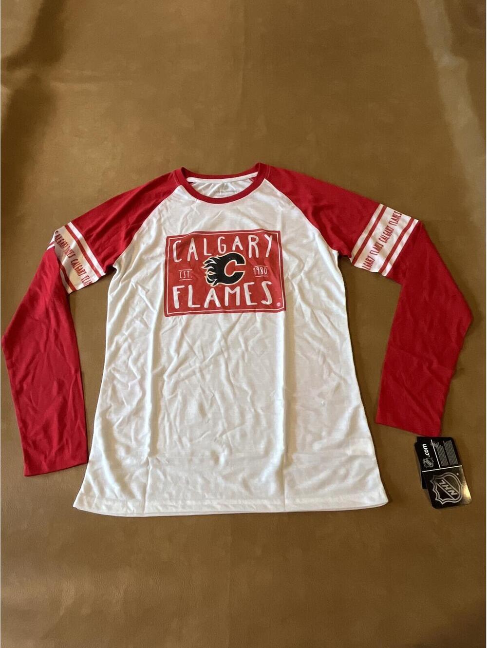 Calgary Flames LevelWear Long Sleeve Shirt (Adult Medium) NWT